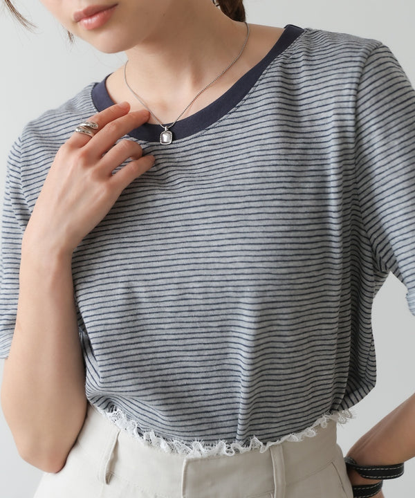 ピンボーダーＴシャツ