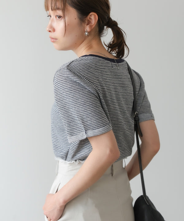 ピンボーダーＴシャツ