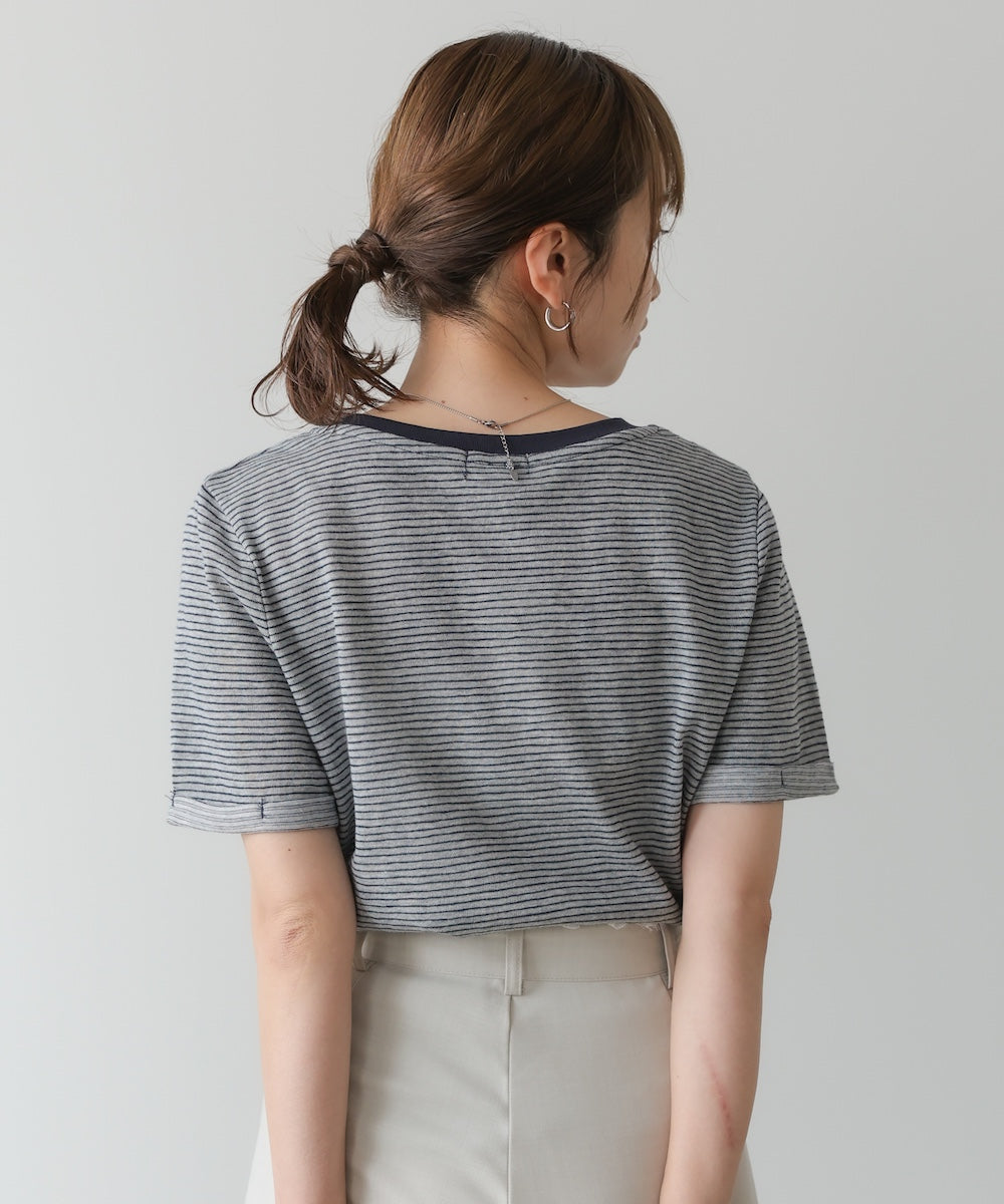 ピンボーダーＴシャツ