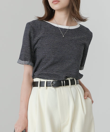 ピンボーダーＴシャツ
