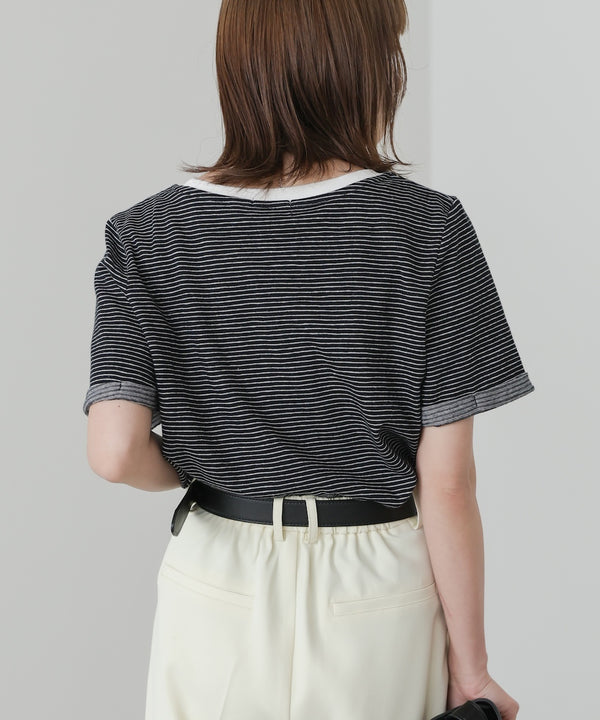 ピンボーダーＴシャツ