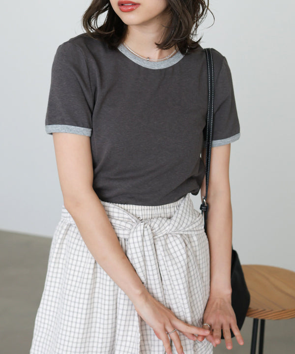 配色リンガーＴシャツ