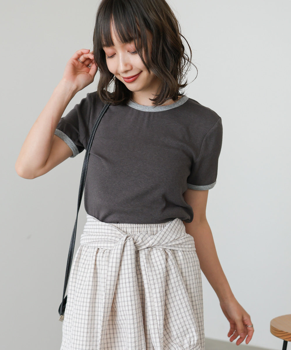 配色リンガーＴシャツ