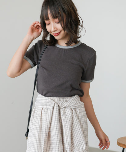 配色リンガーＴシャツ