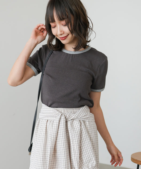 配色リンガーＴシャツ