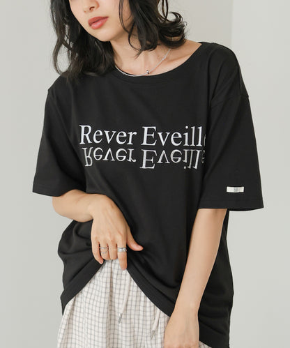 ロゴプリント刺しゅうＴシャツ