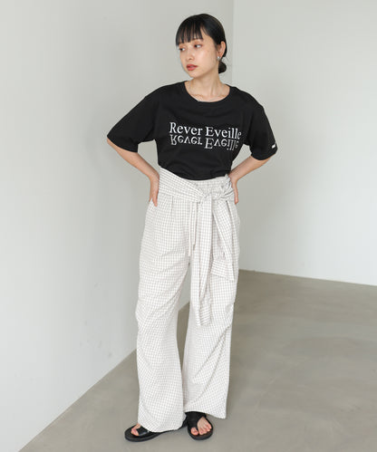 ロゴプリント刺しゅうＴシャツ