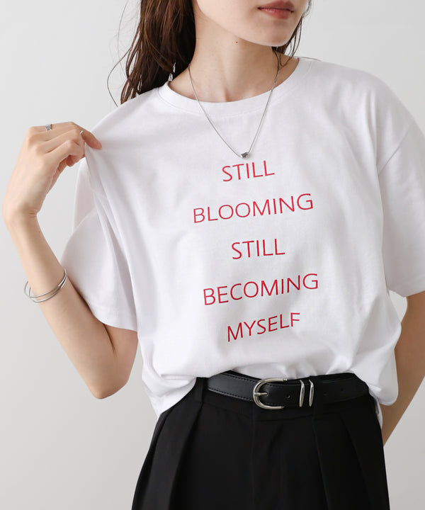 立体プリントオーバーサイズロゴTEE