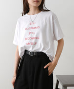 立体プリントオーバーサイズロゴTEE