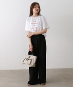 立体プリントオーバーサイズロゴTEE