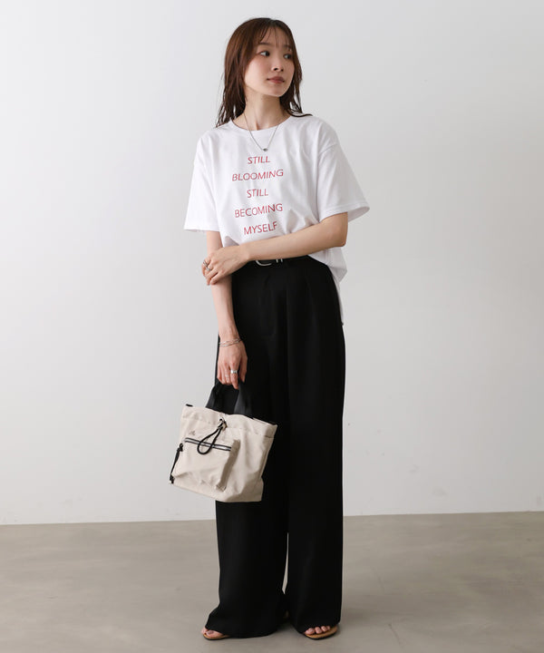 立体プリントオーバーサイズロゴTEE