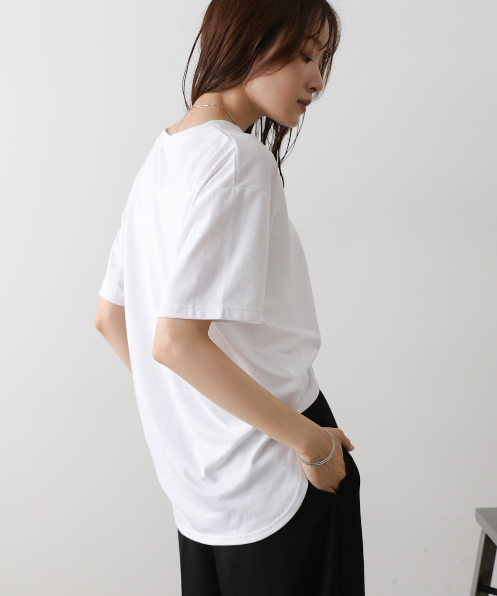 立体プリントオーバーサイズロゴTEE