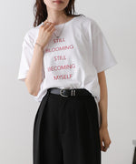立体プリントオーバーサイズロゴTEE