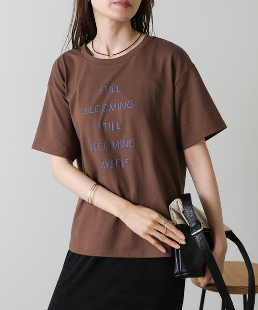立体プリントオーバーサイズロゴTEE