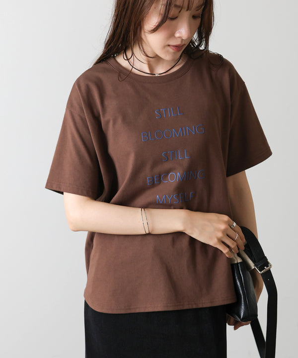 立体プリントオーバーサイズロゴTEE