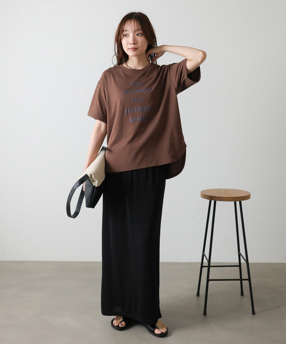 立体プリントオーバーサイズロゴTEE