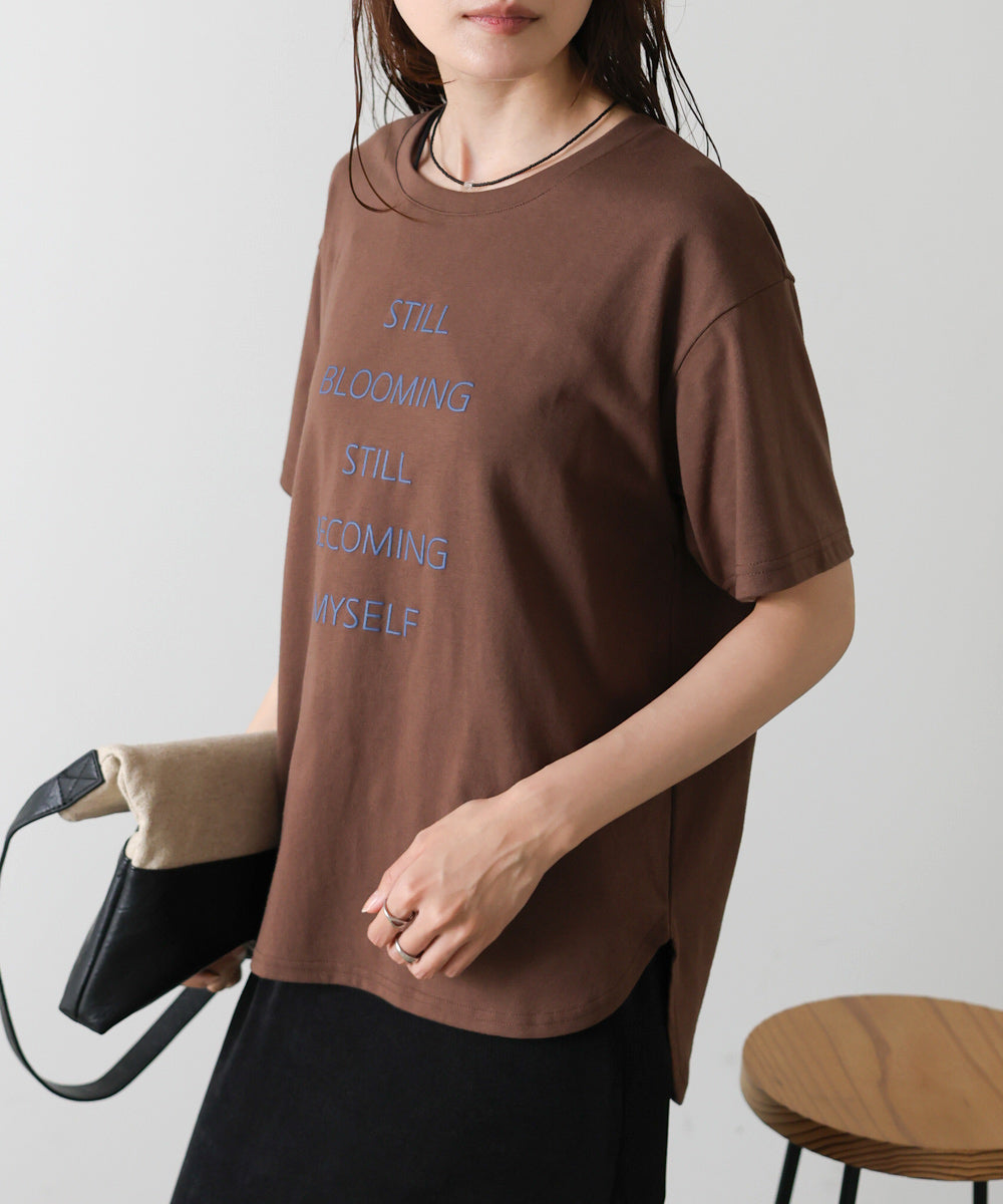 立体プリントオーバーサイズロゴTEE