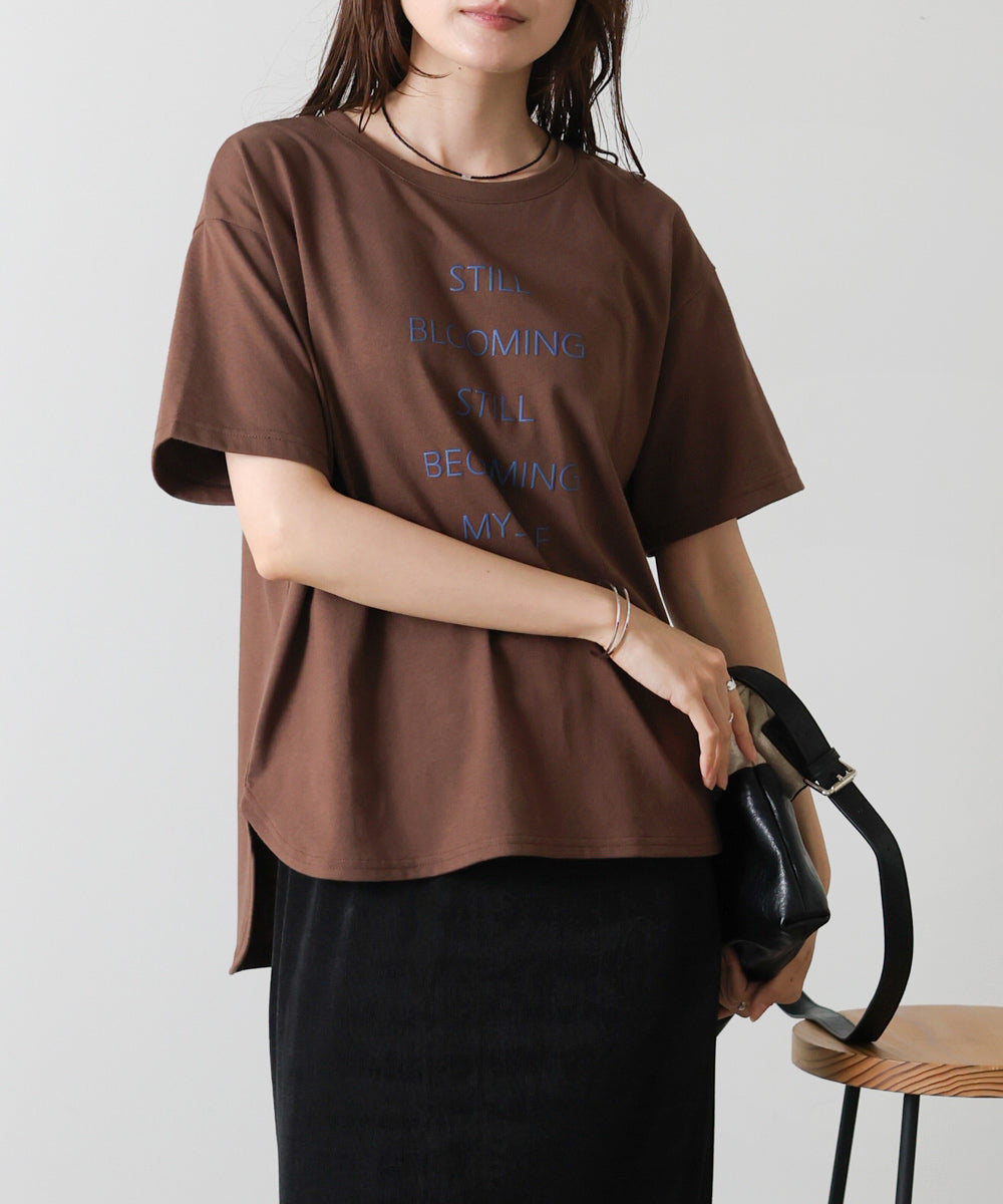 立体プリントオーバーサイズロゴTEE