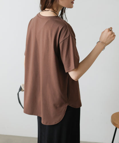 立体プリントオーバーサイズロゴTEE