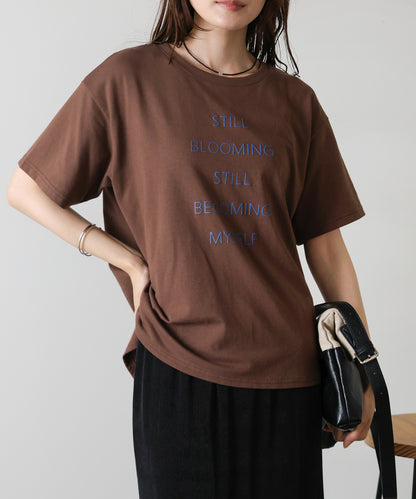 立体プリントオーバーサイズロゴTEE