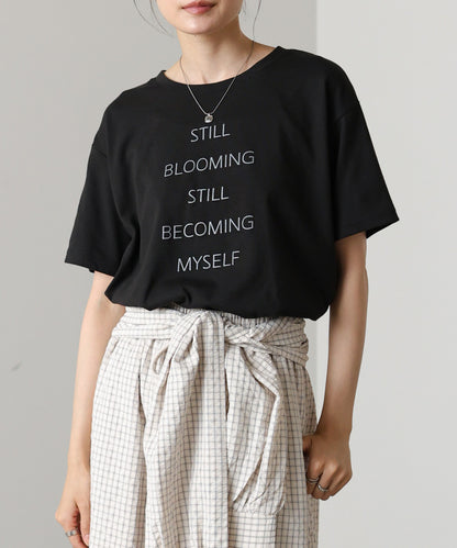 立体プリントオーバーサイズロゴTEE