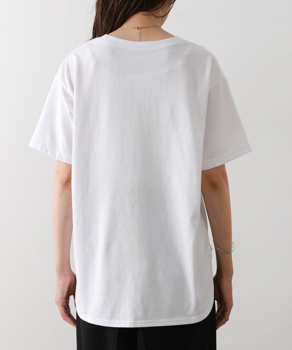 立体プリントオーバーサイズロゴTEE