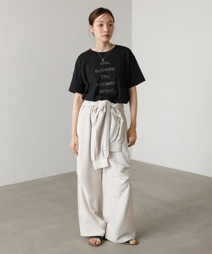 立体プリントオーバーサイズロゴTEE