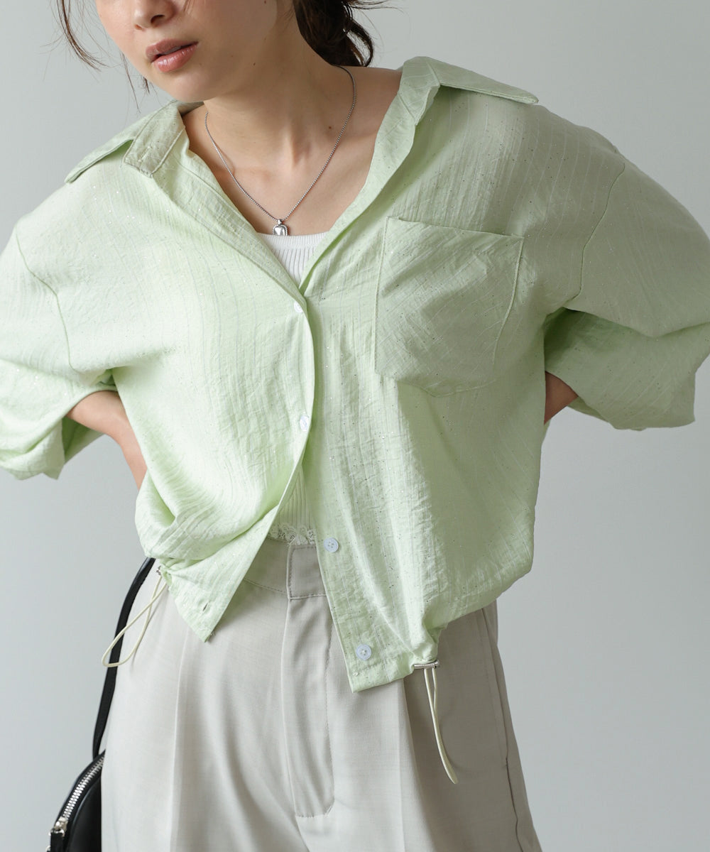 バブスリーブブラウス Bab（バブ）の「ラッフルスリーブブラウス（シャツ/ブラウス）」 - WEAR