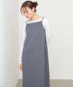 裾レース付きキャミワンピース