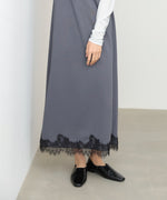 裾レース付きキャミワンピース