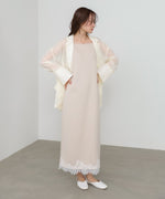 裾レース付きキャミワンピース