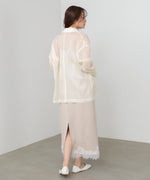 裾レース付きキャミワンピース