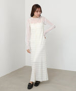 配色メローカーディガン＋ワンピースＳＥＴ