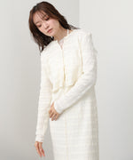 配色メローカーディガン＋ワンピースＳＥＴ