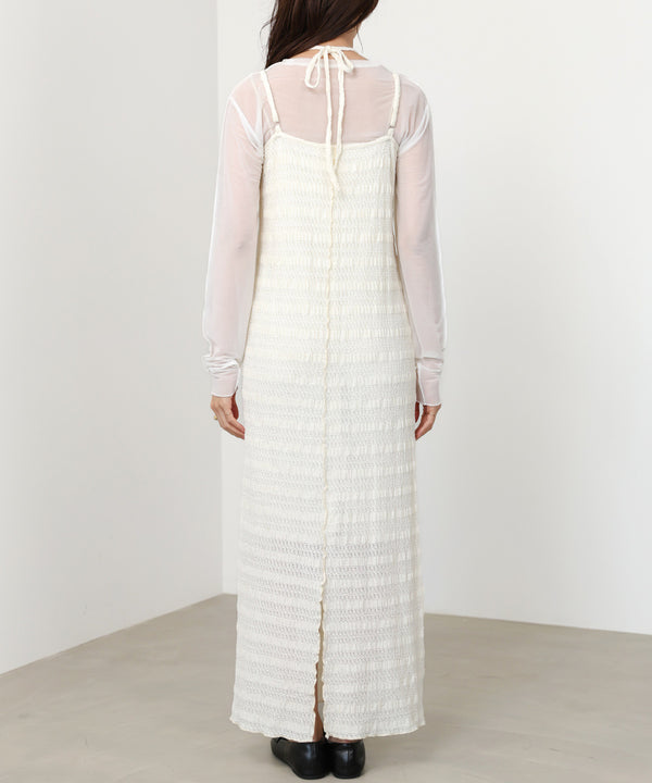 配色メローカーディガン＋ワンピースＳＥＴ