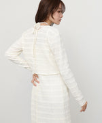 配色メローカーディガン＋ワンピースＳＥＴ