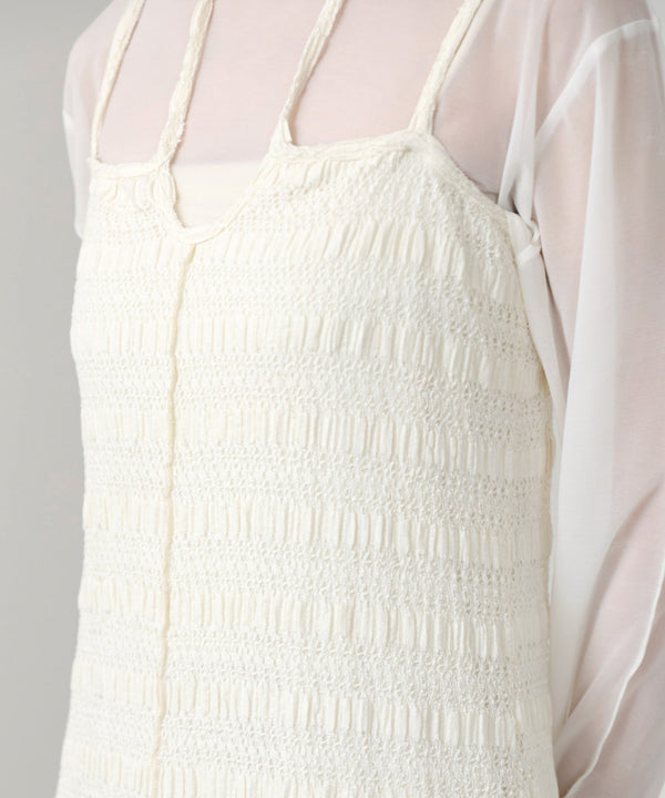 配色メローカーディガン＋ワンピースＳＥＴ