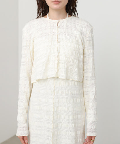 配色メローカーディガン＋ワンピースＳＥＴ