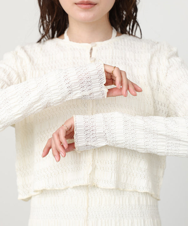 配色メローカーディガン＋ワンピースＳＥＴ