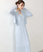 配色メローカーディガン＋ワンピースＳＥＴ