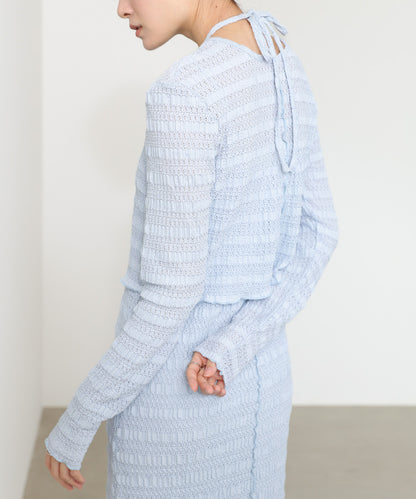 配色メローカーディガン＋ワンピースＳＥＴ