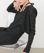 配色メローカーディガン＋ワンピースＳＥＴ