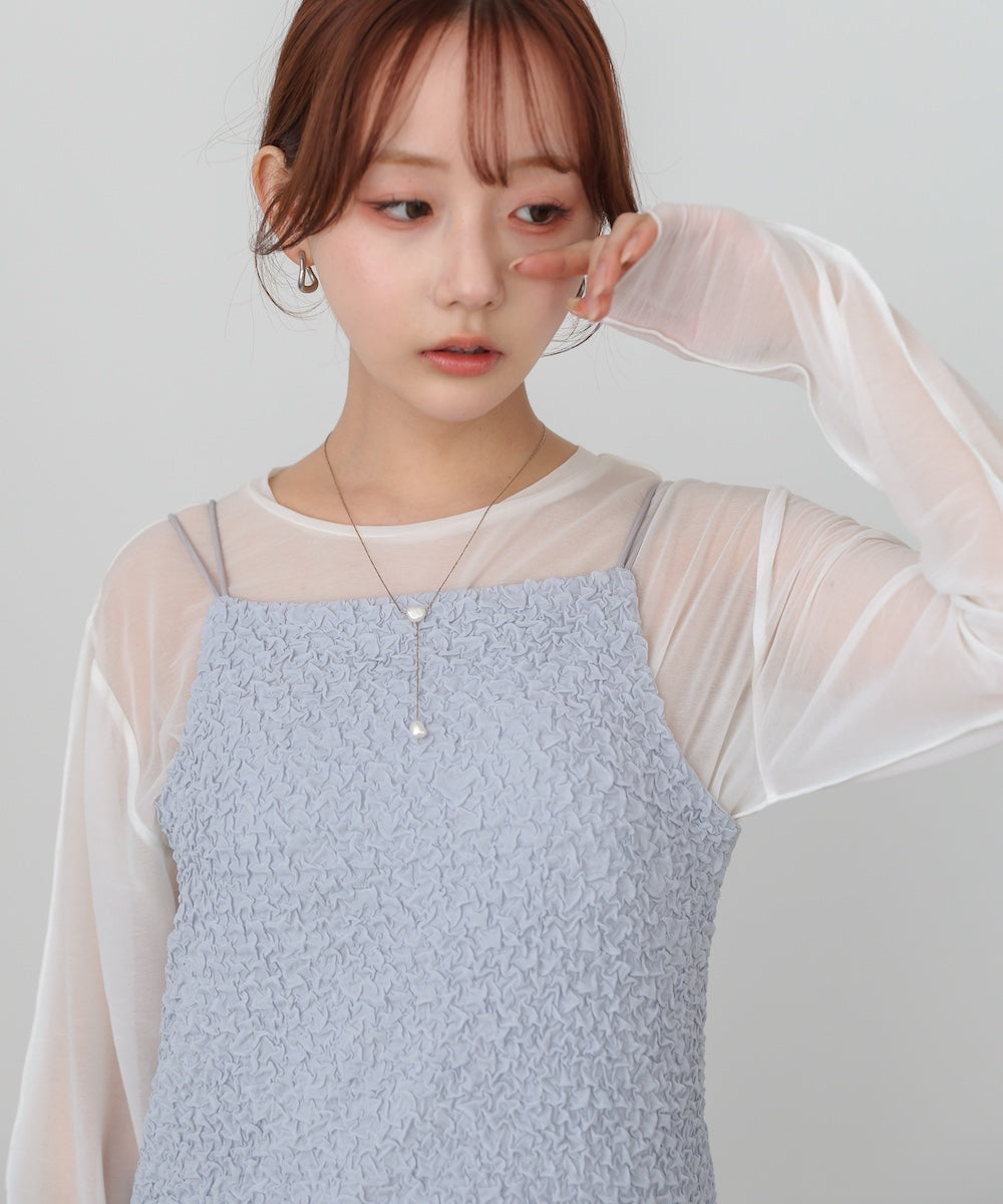 【選べるサイズ展開】ホイップカップ付キャミワンピース