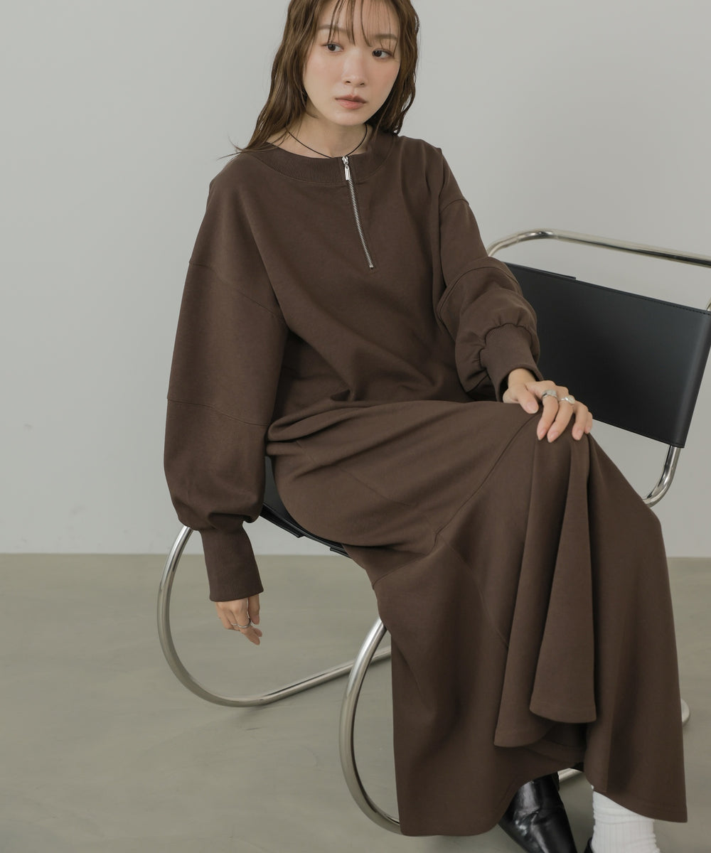 上品見え美シルエットマーメイドカットワンピース