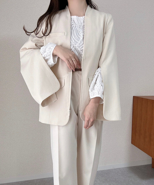 SLEEVE SLIT JACKET