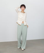 配色レイヤードドレープカーディガン