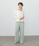 配色レイヤードドレープカーディガン