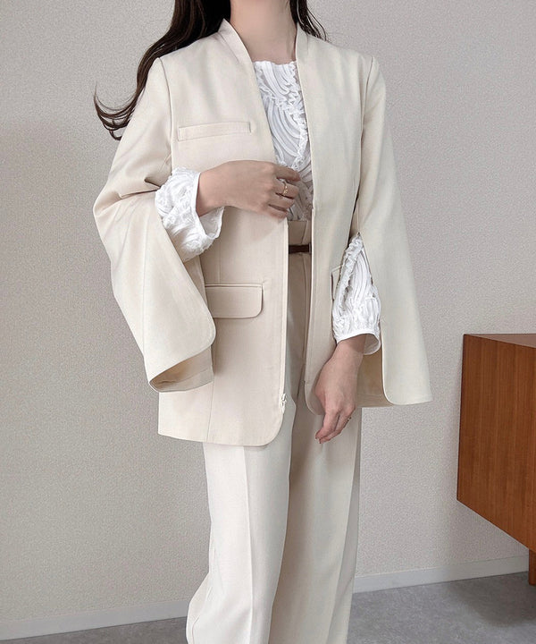 SLEEVE SLIT JACKET