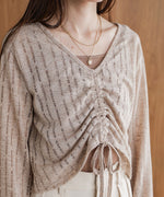 フロントシャーリングトップスインナーSET