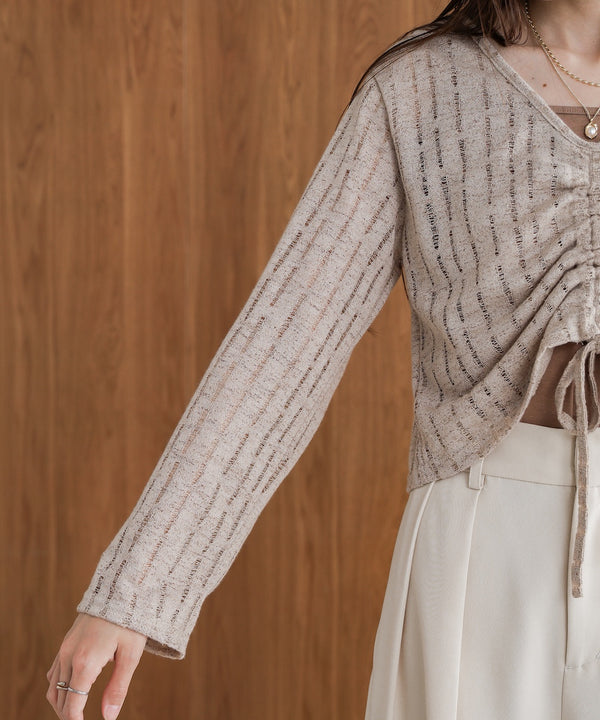 フロントシャーリングトップスインナーSET